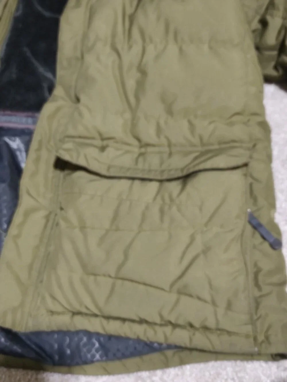 The North Face NSE 600 Down Parka Jacket Mens XL Olive Green Hooded